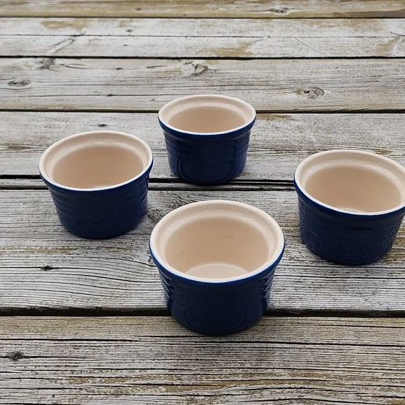4 Le Creuset Stackable Ramekins Blueberry Color - Picture 6 of 16